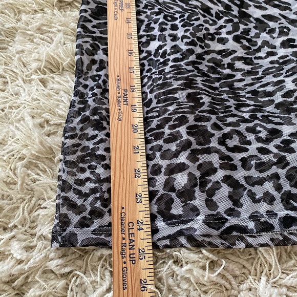 NWT Antistar Black Leopard Printed High Neck Top - Picture 5 of 10